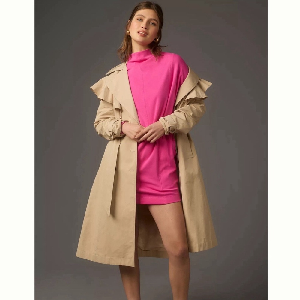 Daily Practice by Anthropologie Long-Sleeve Mock-Neck Knit Mini Dress